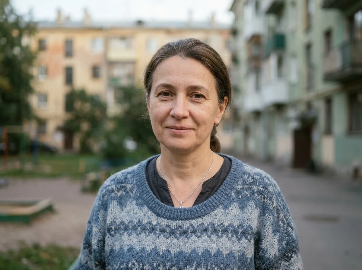Аватар Натальи В., жена пациента наркологической помощи на дому в Санкт-Петербурге, портрет женщины, нейтральный фон